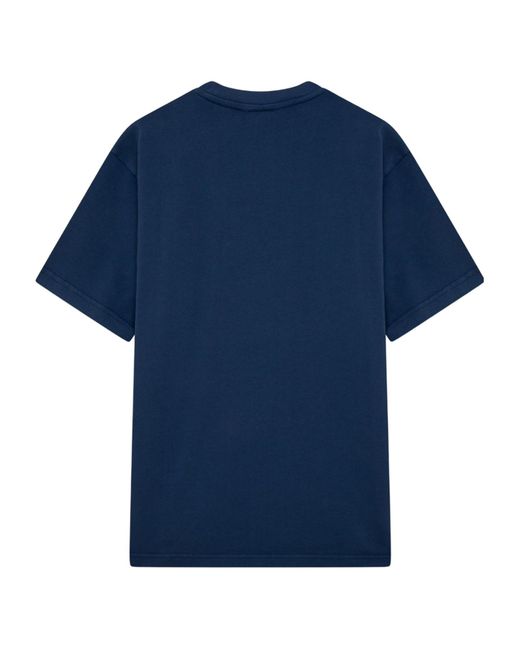 Autry Blue Logo Patch Crewneck T-Shirt for men