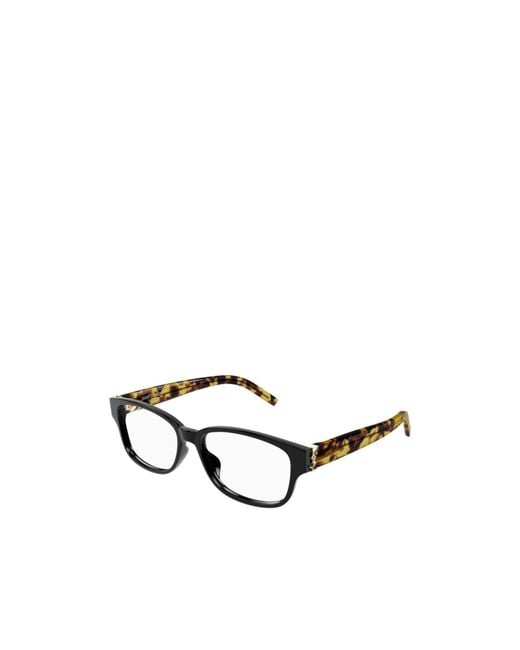 Saint Laurent White Eyewear Rectangle Frame Glasses