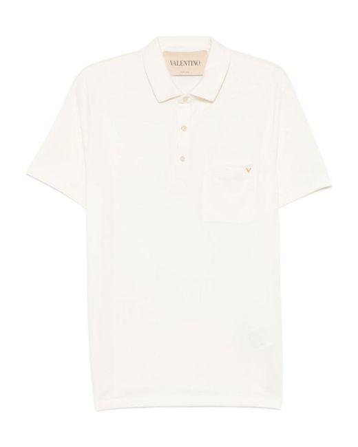 Valentino White Polo Shirt for men