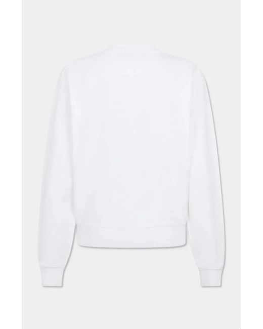 DSquared² White Long-Sleeved Sweatshirt