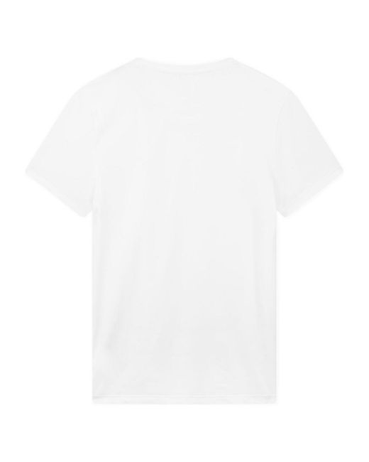 Dondup White Logo Crew Neck T-Shirt for men