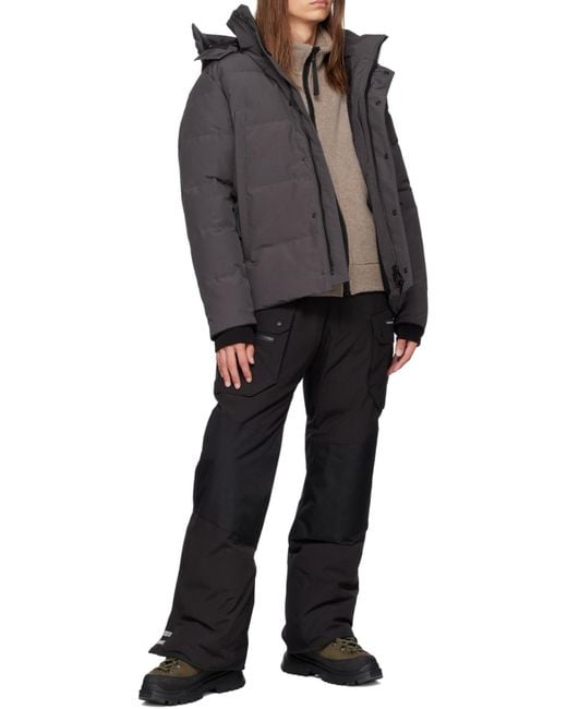 Canada Goose Gray Wyndham Zipper Down Jacket for men