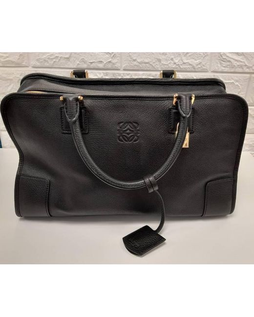 Loewe Black Logo Tote Bag