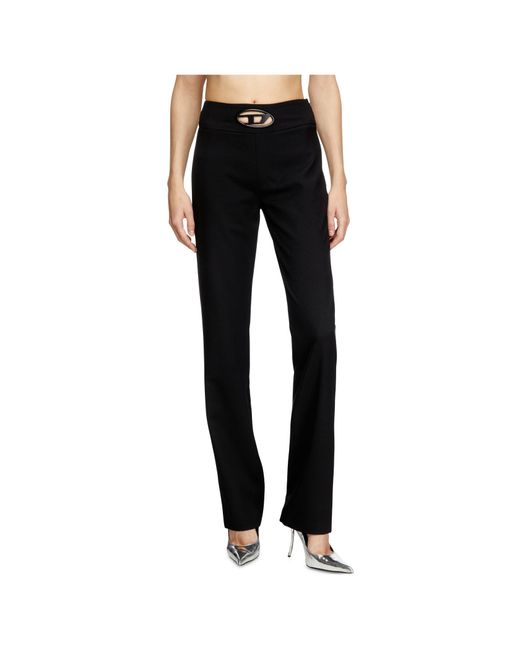 DIESEL Black P-Ersy High Waisted Trousers