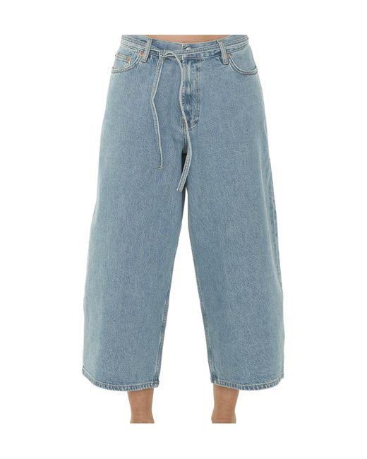 Samsøe & Samsøe Blue Saharper Wide-Leg Jeans