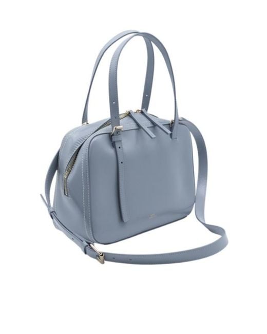 A.P.C. Blue Top-Handle Shoulder Bag for men