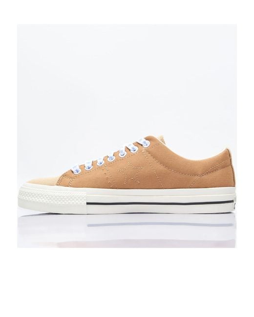 Converse White Lace-Up Low-Cut Skate Shoes for men