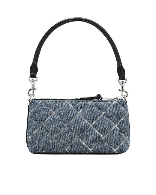 Marc Jacobs Blue The Quilted Denim Utility Cross Body Bag