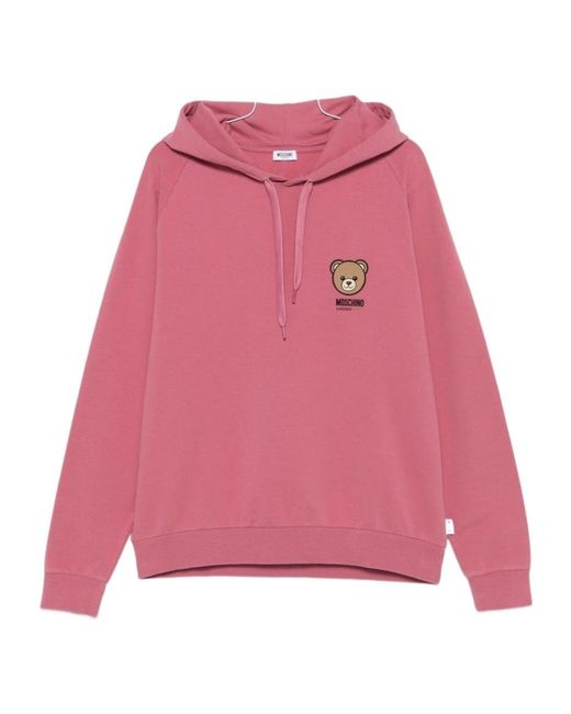 Moschino Pink Bear Hoodie for men