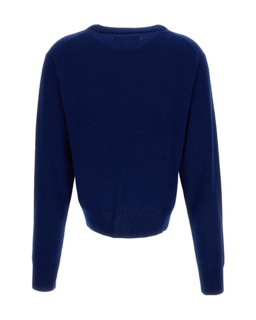 Extreme Cashmere Blue Crew-Neck Cashmere Sweater