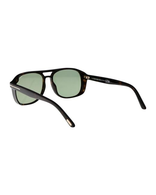 Tom Ford Green Eyewear Aviator-Frame Sunglasses for men