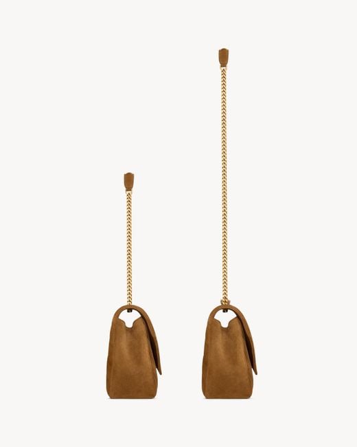 Saint Laurent Brown Loulou Medium Shoulder Bag