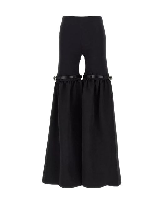 Coperni Black Elastic Waist Casual Pants