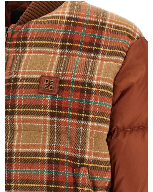 DSquared² Brown 'D2 Upside Down' Bomber Jacket for men