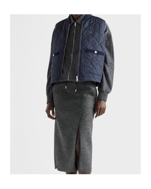 Prada Blue Re-Nylon Zipped Gilet