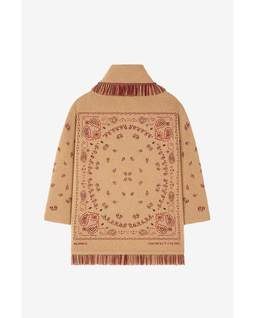 Alanui Brown Long-Sleeve Cardigan