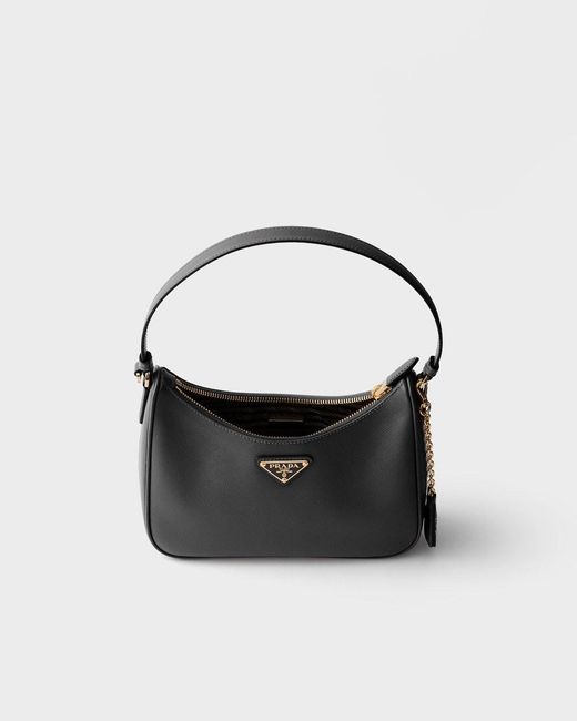 Prada Black Re-Edition 2005 Saffiano Leather Mini-Bag