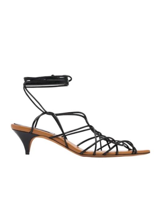 Khaite Multicolor Arden Belted High-Heeled Sandals