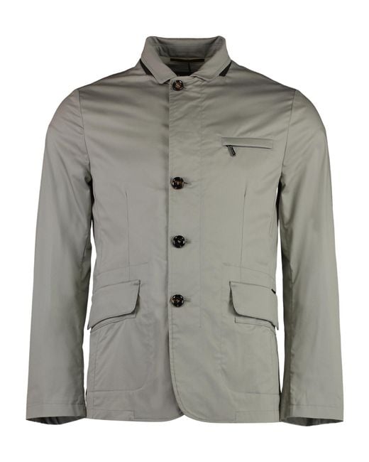 Moorer Gray Ghiberti Single-Breasted Jacket for men