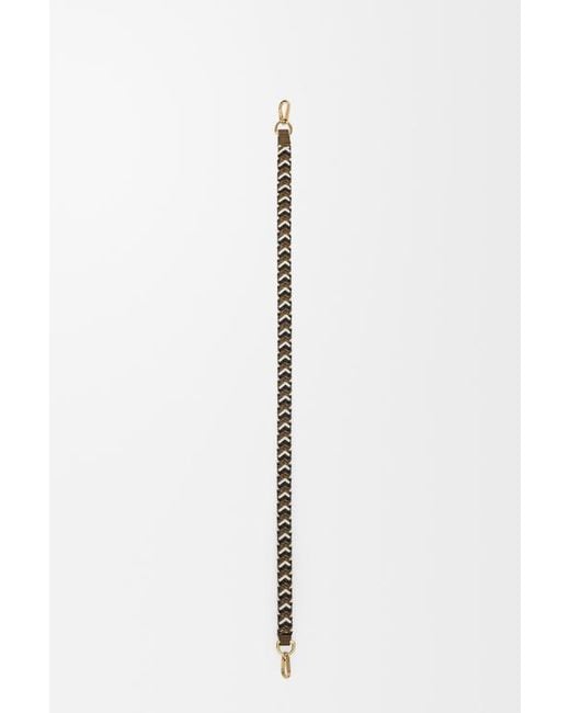 Loewe Metallic Leather Woven Strap