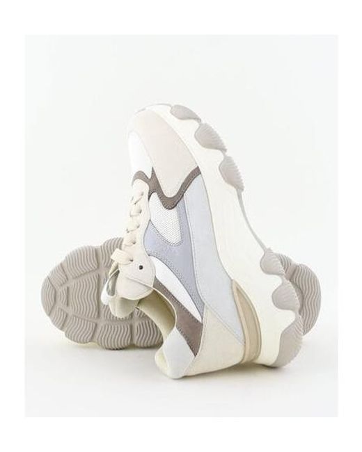 Hogan White Hyperactive Round Toe Sneakers