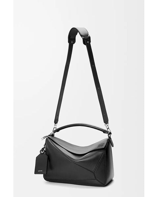 Loewe Black Large Featherlight Puzzle Bag for men