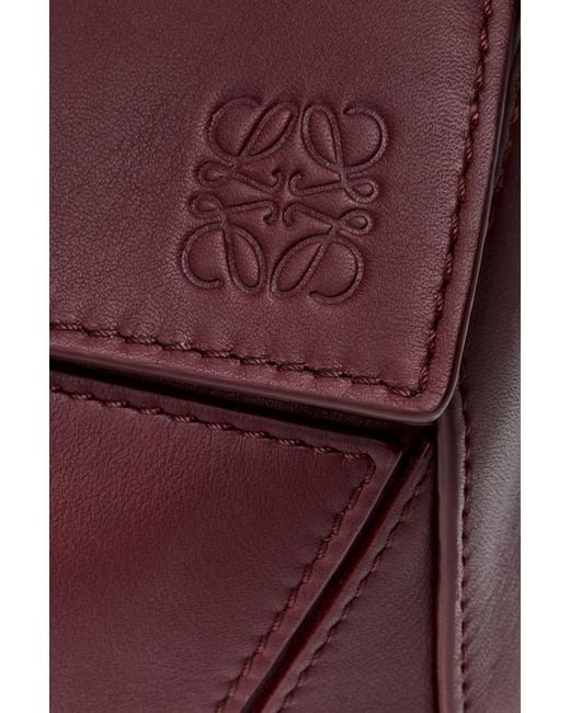 Loewe Purple Small Puzzle Bag