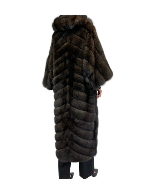 Liska Black Long-Sleeved Coat