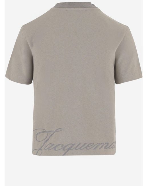 Jacquemus Gray Short-Sleeved Crewneck T-Shirt