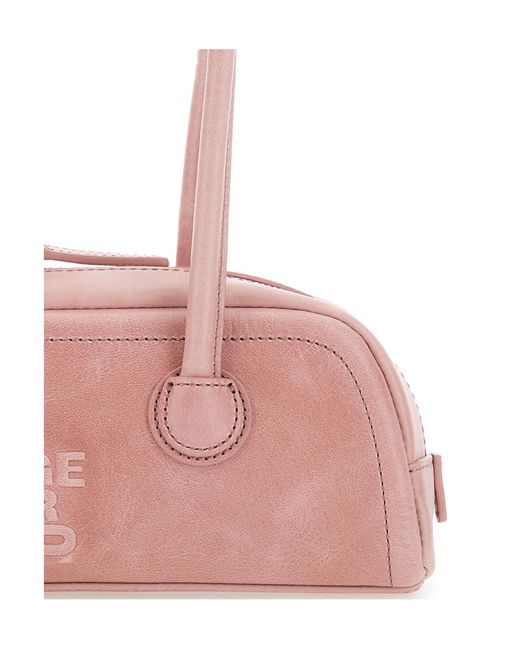 MARGE SHERWOOD Pink Soft Boston Mini Shoulder Bag