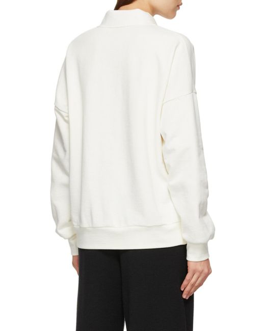 The Row White Knitted Polo Sweatshirt