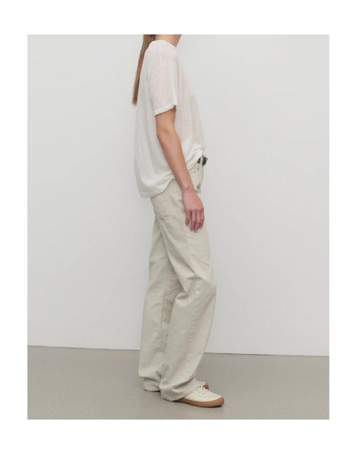 The Row Natural Carlyl Corduroy Trousers