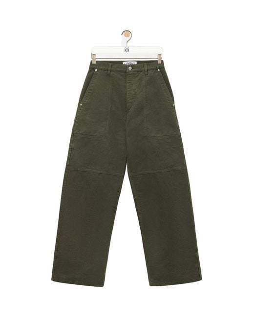 Loewe Green Straight-Leg Cargo Pants for men