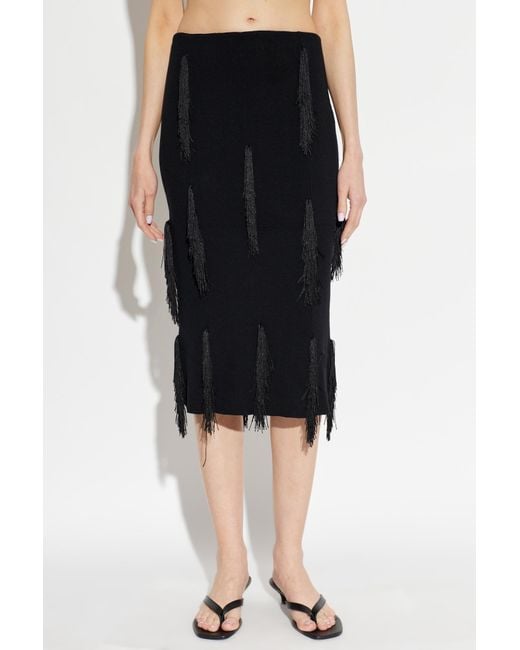 IRO Black Knee-Length Skirt