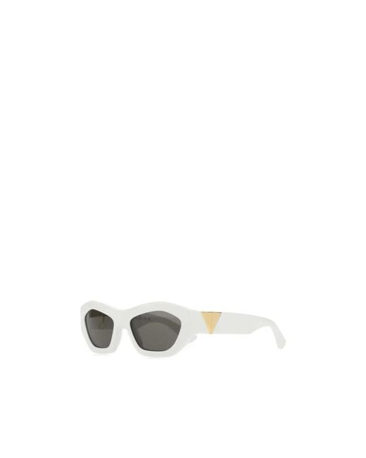 Bottega Veneta Metallic Eyewear Cat-Eye Frame Sunglasses