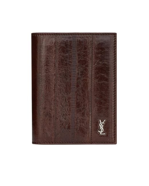 Saint Laurent Brown Logo Wallet for men