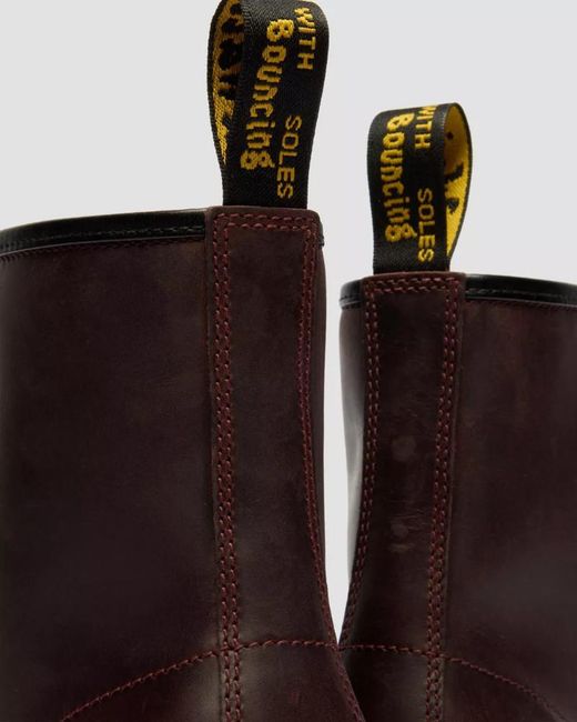 Dr. Martens Brown 1460 Crazy Horse Leather Boots for men