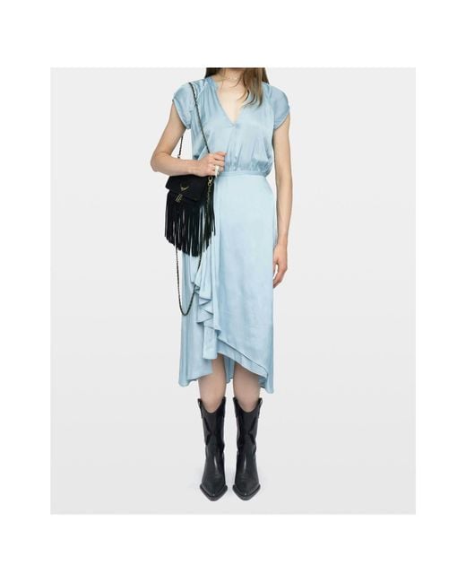 Zadig & Voltaire Blue Randall Midi Dress