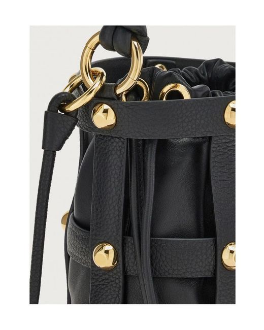 Ferragamo Black Cage Bucket Bag