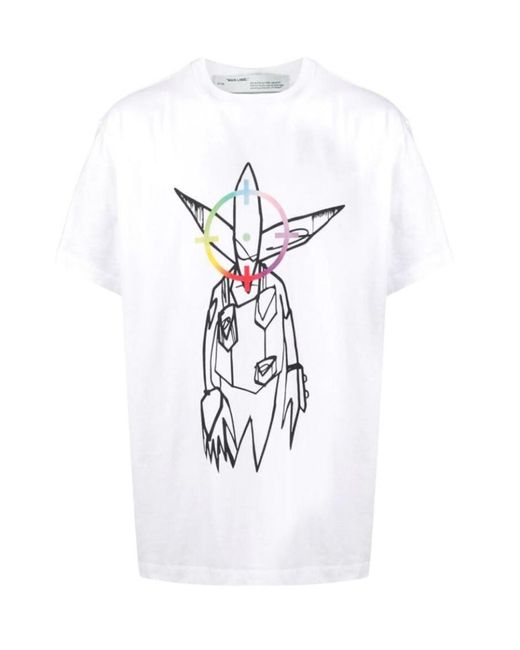 Off-White c/o Virgil Abloh White X Futura Alien Print T-Shirt for men
