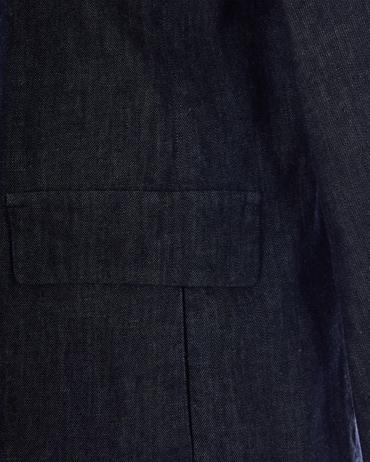 Max Mara Blue 'S Leone Single Breasted Denim Jacket