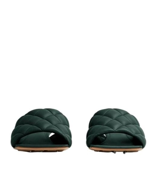 Bottega Veneta Green Quilted Muller Shoes