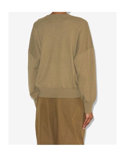 Isabel Marant Natural Isabel Marant Étoile Marisans Logo Intarsia Knitted Jumper