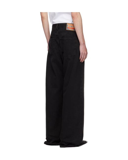 DIESEL Black D-Rise Jeans for men