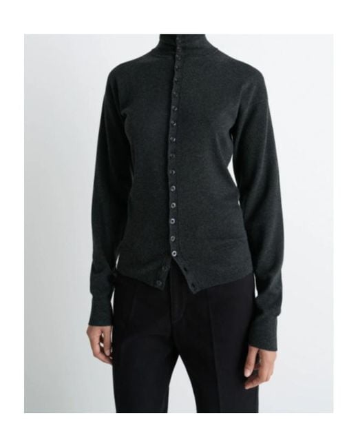 Lemaire Black Buttoned Fitted Cardigan