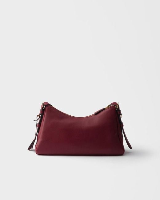Prada Red Aimée Medium Leather Shoulder Bag