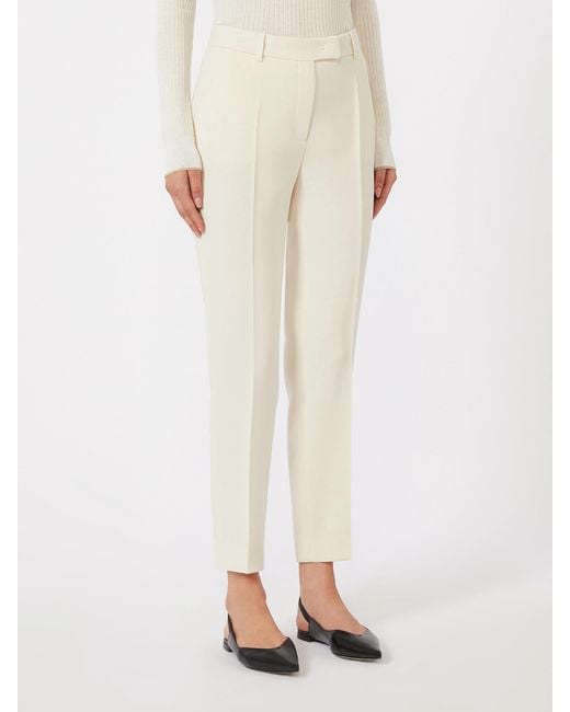 Max Mara White Studio Jerta Pressed Crease Pants