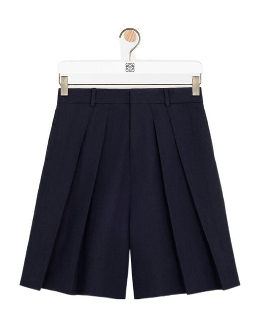 Loewe Blue Belt Loop Shorts for men