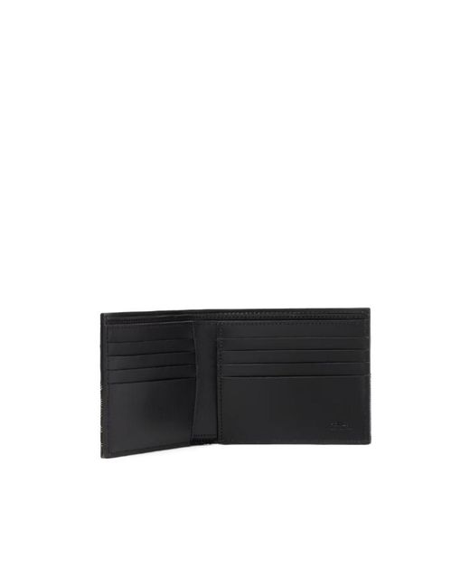 Fendi Black Ff Jacquard Bi-Fold Wallet for men