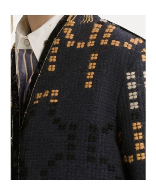 Forte_forte Blue Samarcanda Jacquard Jacket